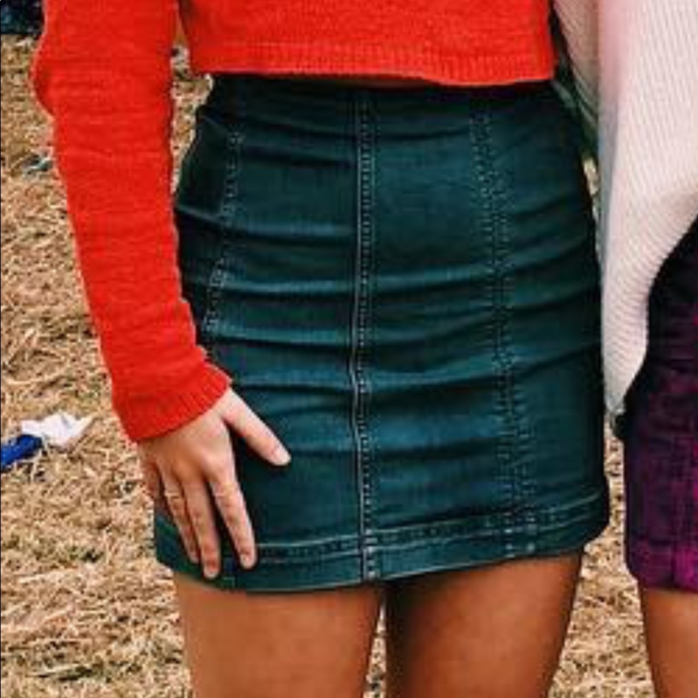 Free People Denim Skirt